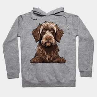 Wirehaired Pointing Griffon Dog Illustration Hoodie